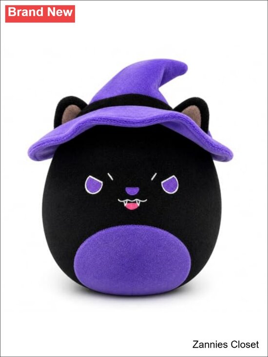 Other - 👻 Halloween Black Cat Witch Hat Plush Stuffed Animal Toy 11"